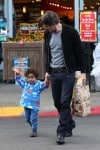 Olivier Martinez Shops With Son Maceo in LA