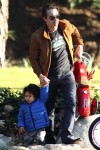 Olivier Martinez has a father-son afternoon out with Maceo