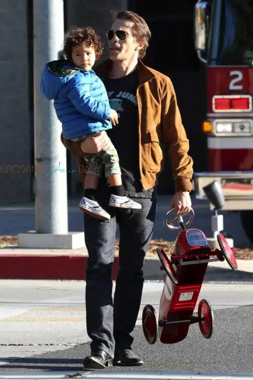 Olivier Martinez has a father-son afternoon out with Maceo