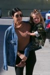 Penelope Disick and Kourtney Kardashian shopping  in Woodland Hills, California