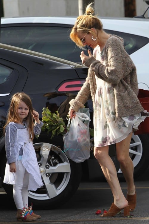 Sienna Miller Spends Sunday At The Market With Marlowe