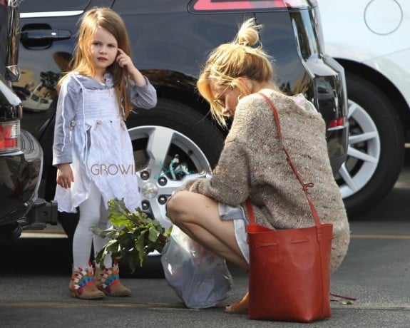 Sienna Miller Spends Sunday At The Market With Marlowe