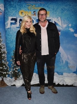 Tori Spelling and Dean McDermott  at the premiere of Disney On Ice's 'Frozen' at Staples Center LA
