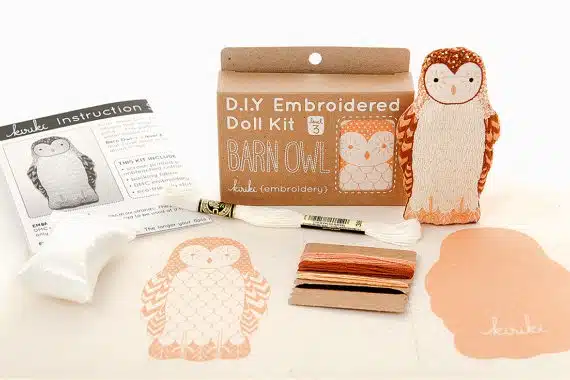 Barn Owl - Embroidery Kit