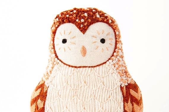 Barn Owl - Embroidery Kit