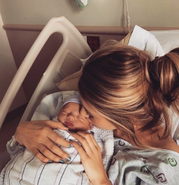 Briana Jungwirth with son Freddie Reign