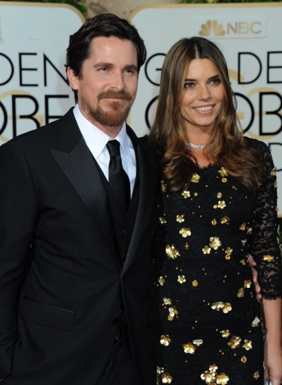 Christian Bale and Wife Sibi Blazic at the 73rd Annual Golden Globes Awards