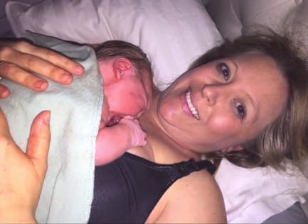 Erin Koloski with baby Hannah