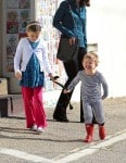 Jennifer Garner takes her kids Sam & Seraphina Affleck to church in Pacific Palisades on January 24, 2016