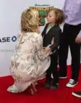 Kate Hudson and her sons Ryder Robinson and Bingham at Dream Works and Twentieth Century Fox present the World Premiere for Kung Fu Panda 3