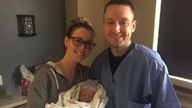 Kelley and Adam McKissack with daughter Kelcey