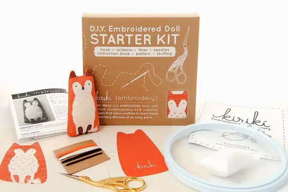 Kiriki Press D.I.Y. Embroidered Doll Starter Kit