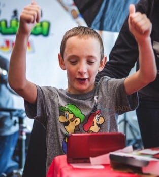 Nintendo Mario and Luigi- Paper Jam Launch - one excited fan