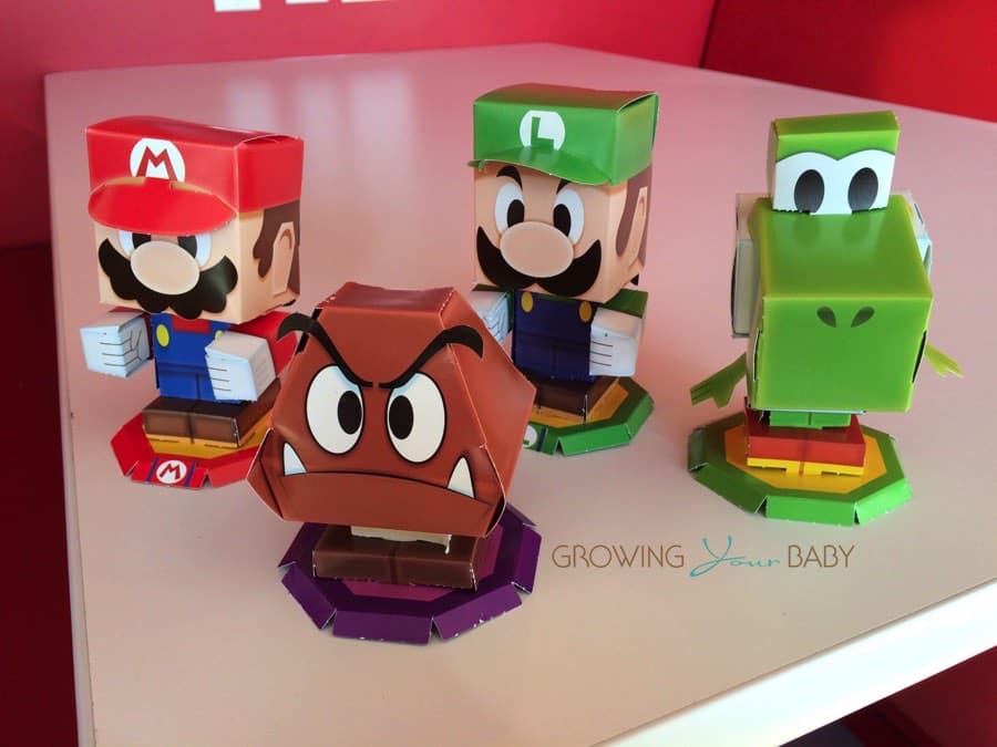 Nintendo Mario and Luigi- Paper Jam Launch paper characters