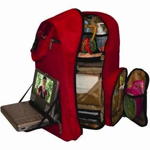 Okkatots Baby Travel Depot Diaper Bag Backpack interior
