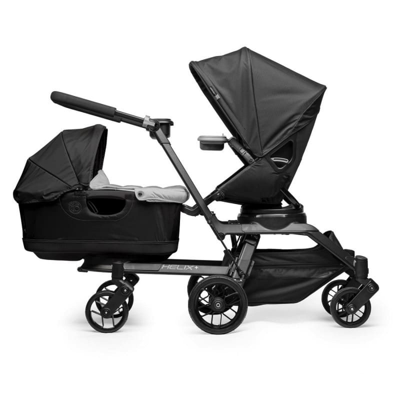 double stroller with bassinet and seat