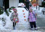 Sarah Jessica Parker's twins Tabitha and Marion Broderick enjoy a snowday