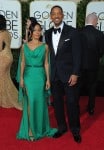 Will Smith with wife  Jada Pinkett Smith at the 73rd Annual Golden Globes Awards
