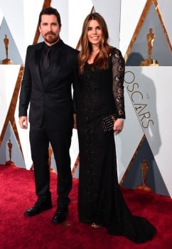 Christian Bale and Wife Sibi  at the 88th Annual Academy Awards