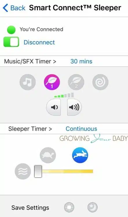Fisher-Price's Smart Connect Rock n Play Sleeper - connected to app