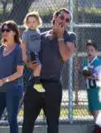 Gavin Rossdale with  Apollo At son Zuma's Soccer Practice