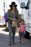 Jenna Dewan spends the day at the LA farmers market with her daughter Everly Tatum