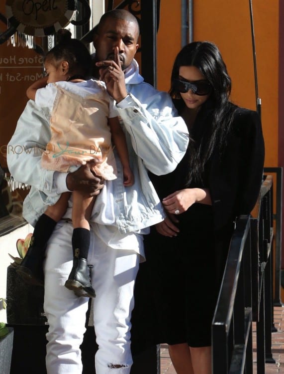 Kanye Carries His Sleeping Beauty After A Day Of Shopping