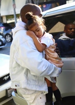 Kanye West Carries His Sleeping Beauty North After A Day Of Shopping