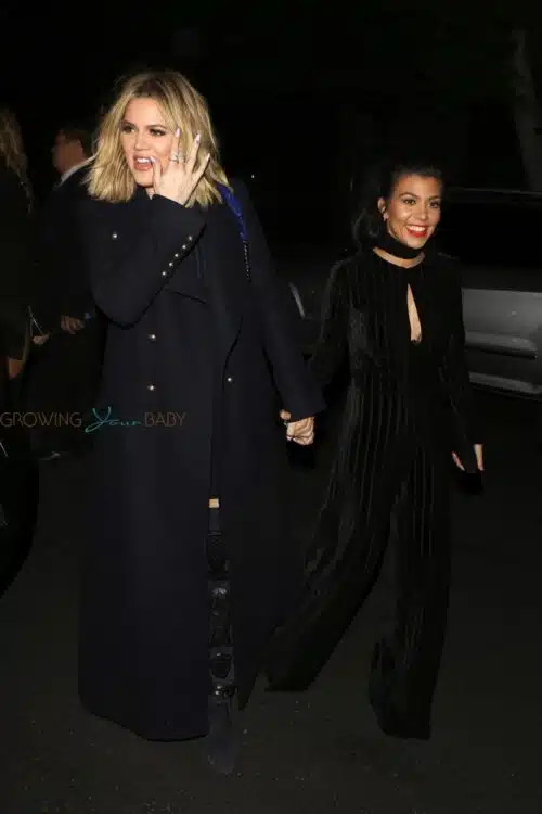 Khloe and Kourtney Kardashian join Kylie Jenner at the Ouai Haircare Launch