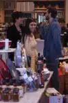 Kourtney Kardashian, Kris Jenner and Scott Disick hug at Williams Sonoma