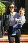 Kourtney Kardashian and Reign Disick leave a playdate