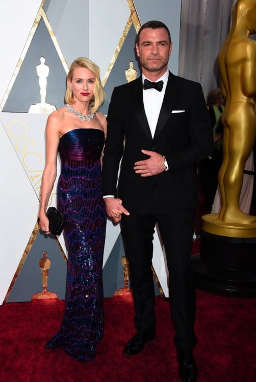 Liev Schreiber and Naomi Watts at the 88th Annual Academy Awards