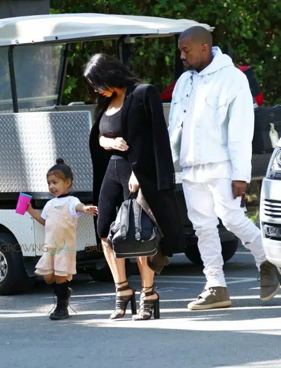 North West shops in Beverly Hills with her parents