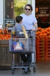 Olivier Martinez shops with his son Maceo at Bristol Farms