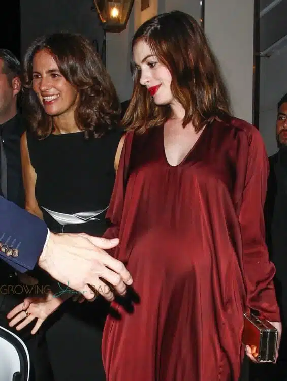 Pregnant Anne Hathaway Leaves Leonardo Dicaprio's Pre Oscar Party