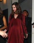 Pregnant Anne Hathaway Leaves Leonardo Dicaprios Pre Oscar Party