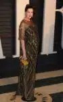 Pregnant Anne Hathaway on the red carpet at the Vanity Fair Party 2016