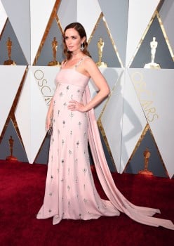 Pregnant Emily Blunt  at the 88th Annual Academy Awards