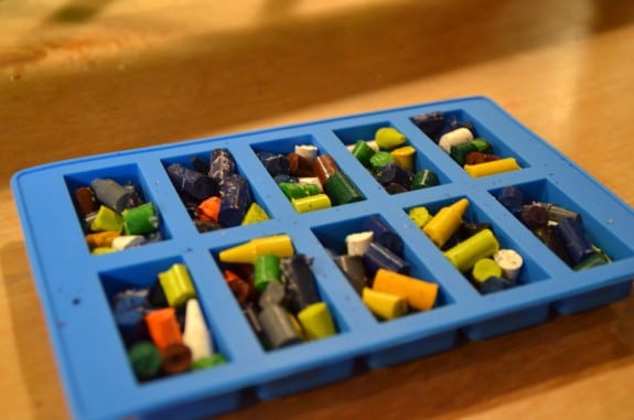 Recycled Crayon craft LEGO Bricks