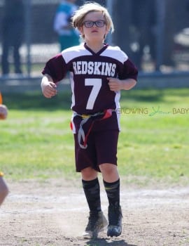 Zuma Rossdale at his soccer Practice