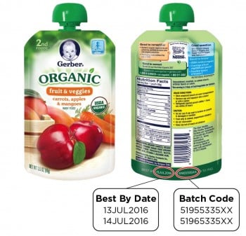 Gerber Issues Recall For Organic 2nd Foods Pouches 2016