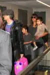 Halle Berry & Olivier Martinez with kids Nahla and Maceo at LAX