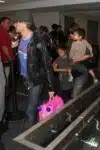 Halle Berry and Olivier Martinez with kids Nahla and Maceo at LAX
