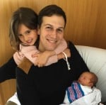 Jared Kushner with daughter Arabella and son Theodore