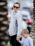 Jennifer Garner out with son Samuel in Brentwood