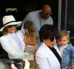 Khloe Kardashian and Lamar Odom attend Easter Sunday with  Penelope Disick, Kris Jenner and Reign Disick