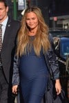 Pregnant Chrissy Teigen out in NYC