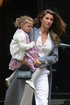 Gisele Bundchen leaving the Church of St. Thomas in NYC with daughter Vivian