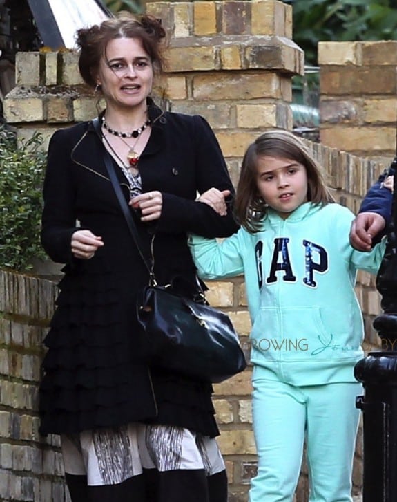 Helena Bonham Carter Steps Out With Daughter Nell Burton