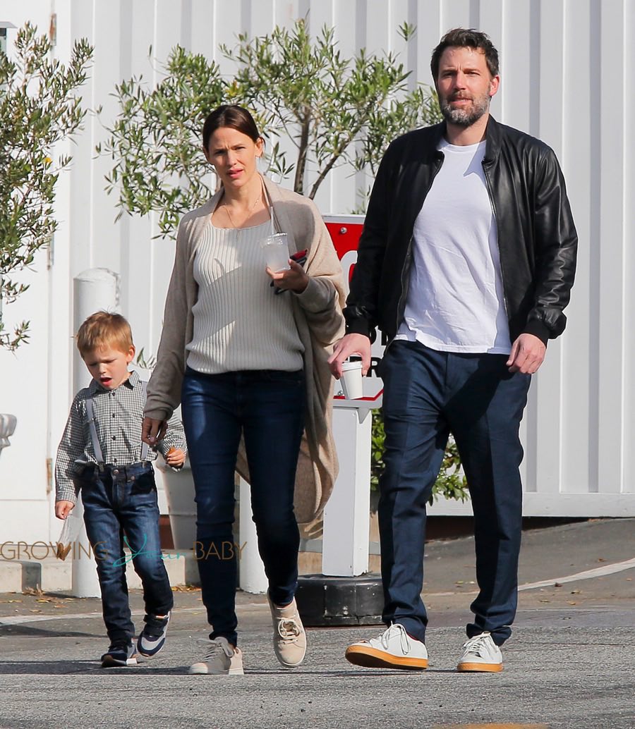 Jennifer Garner and Ben Affleck at the Farmers Market with son Sam